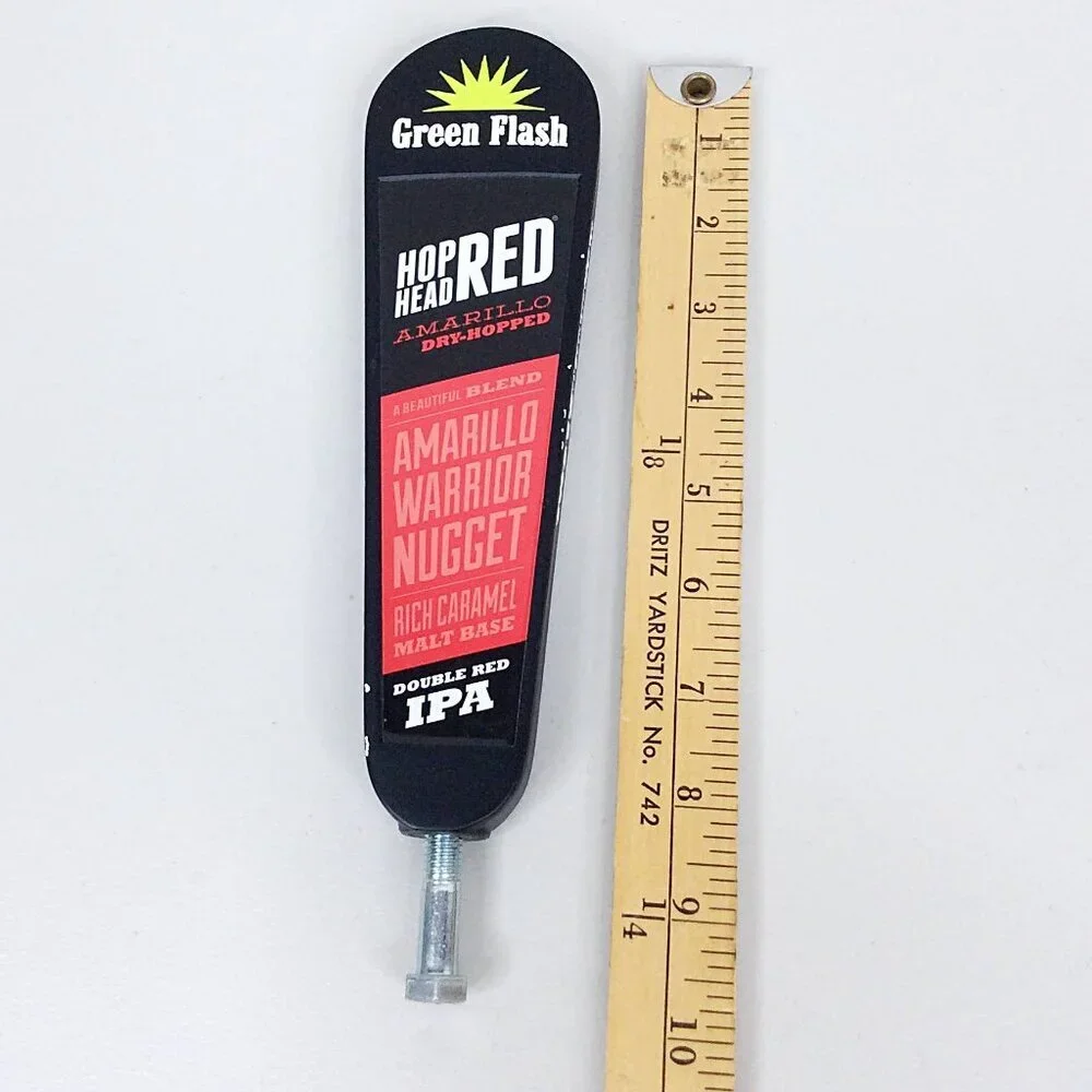 Green Flash Brewing Tap Handle Hop Head Red Double‎ IPA San Diego CA